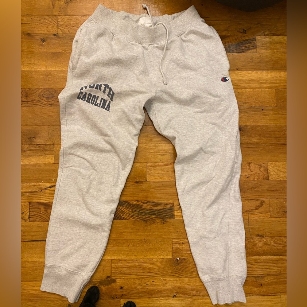Champion Gray UNC Sweatpants